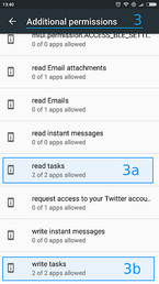 Open "read tasks" and "write tasks"